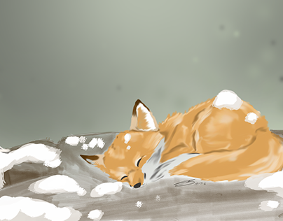 lost baby fox in the woods prt 2