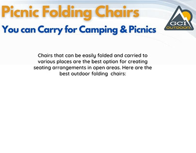 Easy to Carry Picnic Folding Chairs