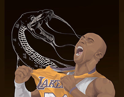 Black Mambe | Kobe Bryant Tribute Illustration