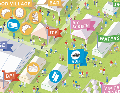 Radio Times Festival visitor map