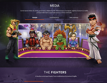 Street Fighter HD Poker web site proposal