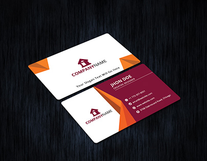 Colorful Shaped Business Card