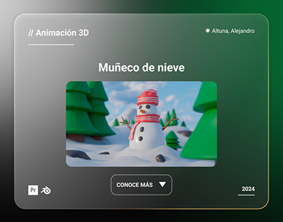 Muñeco de nieve // Animación 3D