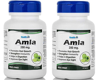 BUY Healthvit Amda Amla Powder 250 mg 60 capsule