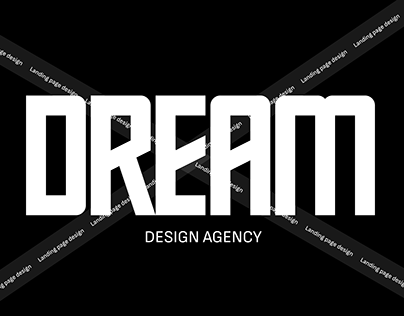 Dream, design agency landing page ui design