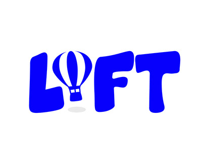 Lift the hot air balloon logo-Daily logo challenge