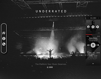 Website designed for UNDERRATED