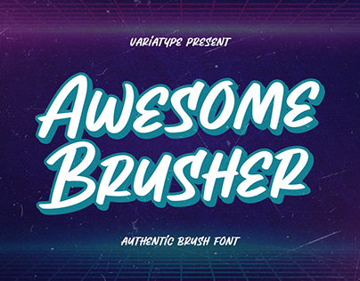 Awesome Brusher - Street Brush Font