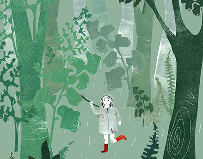 Girl and the forest