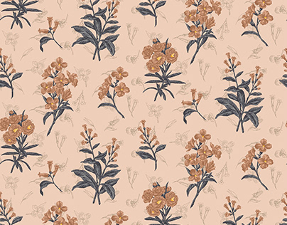 Brazilian Barroque Flowers print pattern