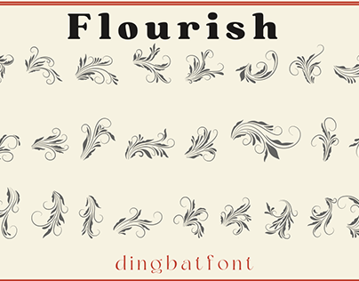 Flourish - Dingbat Font ( Demo )