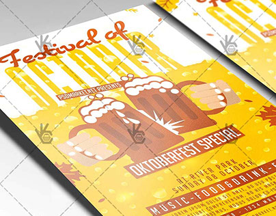 Oktoberfest Festival - Autumn Flyer PSD Template