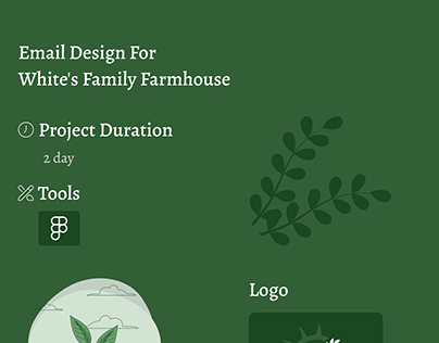 ui ux Email design for White's Family Farmhouse