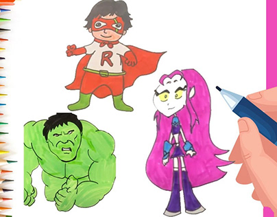 14 Super Hero Drawings for Kids