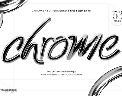 Project thumbnail - Chrome 3D Lettering set