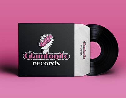 Diseño de logotipo - Glamtonite records -