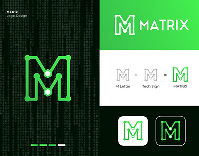 Matrix | Cyber Security Tech Agency Logo Design