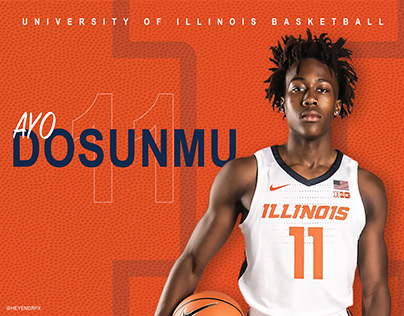 University of Illinois Men's Basketball Poster