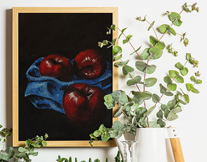 apples - akrylic painting
