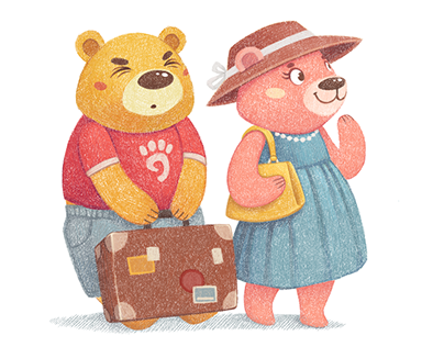 Happy Bears Illustrations
