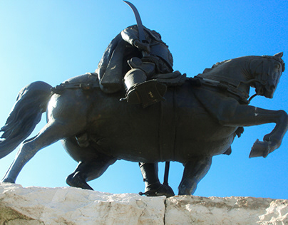 Skanderbeg Monument Tirana, Albania