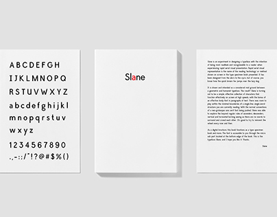 Slane - Typeface / Specimen Book