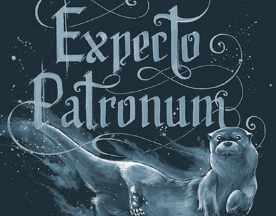 Expecto Patronum [Illustration & lettering]