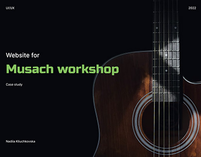 Website for Musach (guitars) workshop