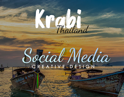 Social Media Poster Creative Design of Krabi Thailand