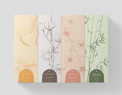 Illustrated Packaging - Reed Diffuser & Candle