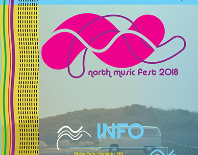 North Music Fest Website Mockup
