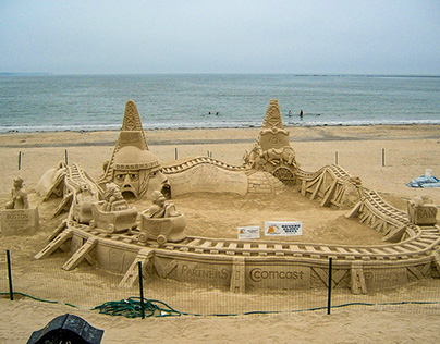 Revere Beach sand sculpting 2006