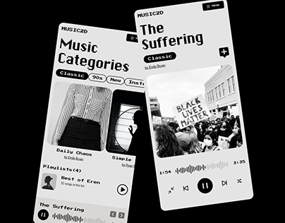 Music app design mobile app