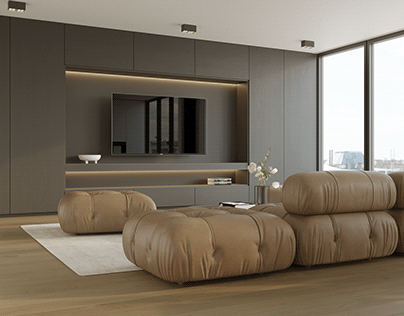 Design & 3D Visualization of a modern apartment.