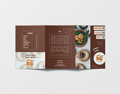 Brochure design for Folo food joint