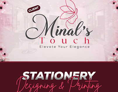 Stationery Design & Printing-Minal Touch Beauty Salon