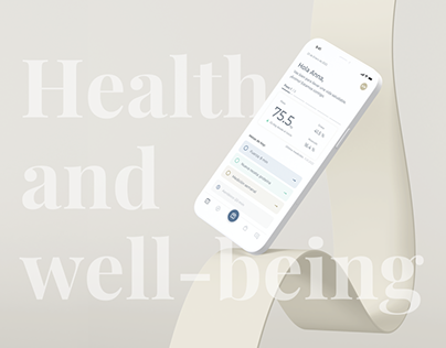 Health and well-being App - UX UI Design
