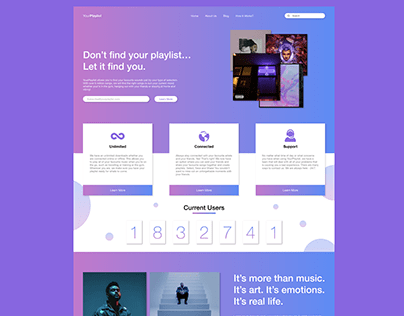 Daily UI Challenge | 003 | Landing Page