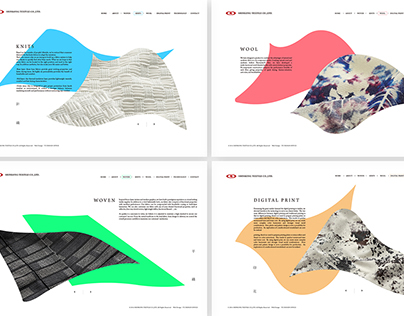 Website Design for Shinkong Textile