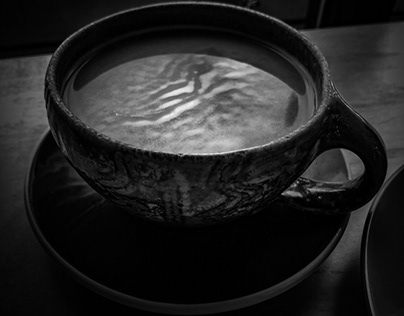 Monochrome Cup of Coffee