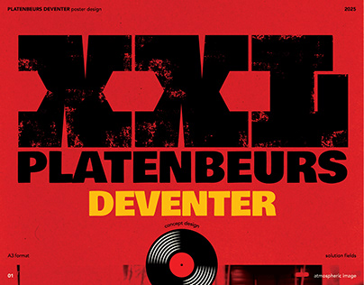 Project thumbnail - XXL Platenbeurs Deventer - poster design (concept)