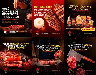 Social Media | Steak Noble - Casa de Carnes / Churrasco