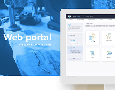 UI/UX for Web portal based on Salesforce CRM solution