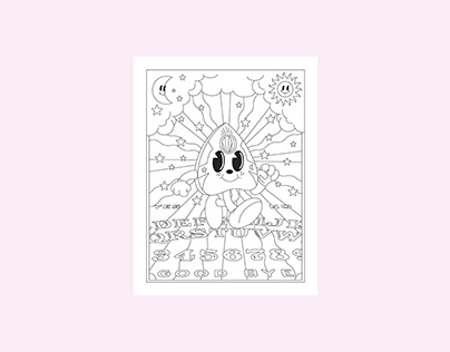 Ouija Coloring page