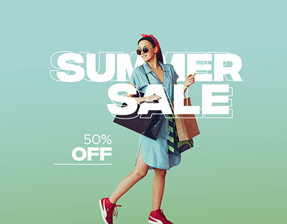 summer sale poster design