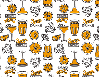 Pattern Design - Orange Drinks!