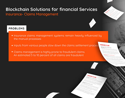 Presentation design for blockchain financial services