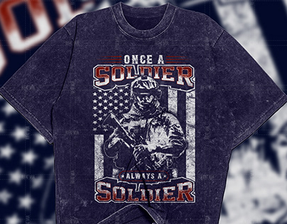 American Soldier T-shirt design t-shirt design.