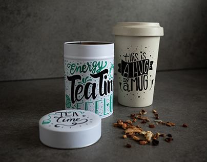 Letterings Teabox & Cup