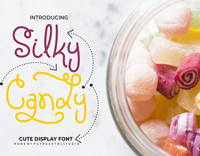 Free Cute Sweet Font - Silky Candy Font